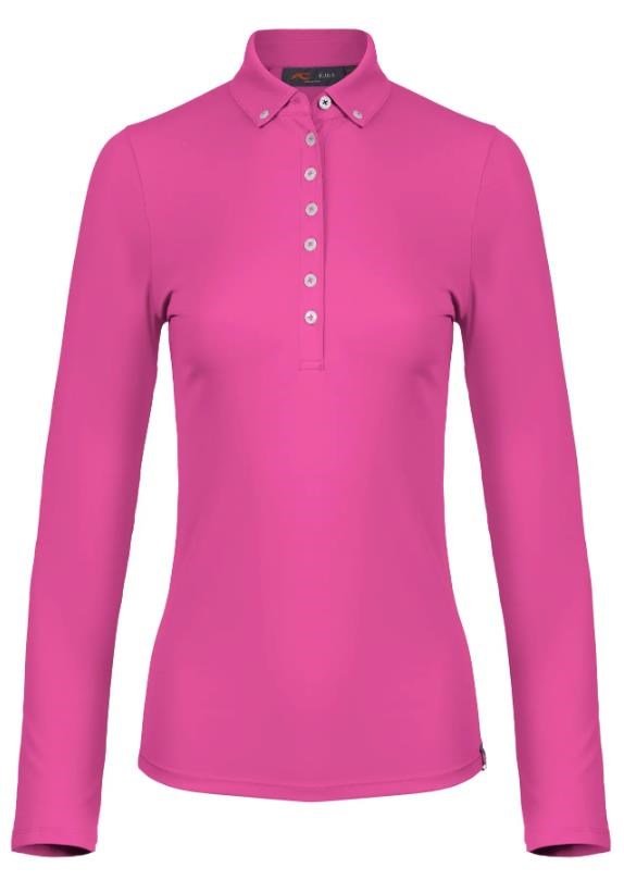 KJUS Catalina Cool dámské polo s dlouhým rukávem, peony