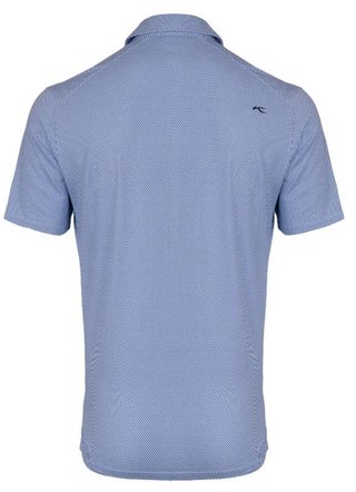KJUS Hollow Pima Print pánské polo, white/catamaran