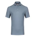 KJUS Hollow Pima Print pánské polo, riverbank/white
