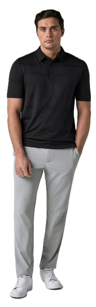 Callaway Mid Century Jacquard pánské polo, anthracite