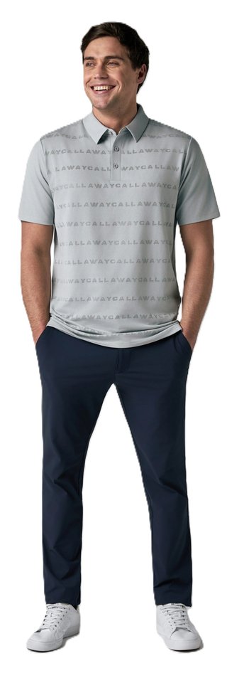 Callaway Mid Century Jacquard pánské polo, quarry