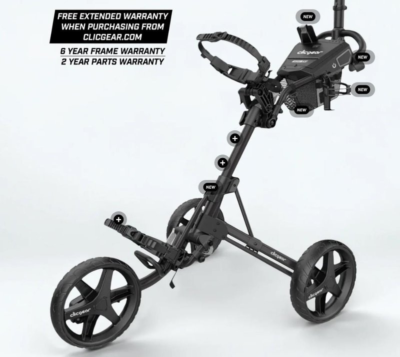 Clicgear 4.5 manuální vozík, černý