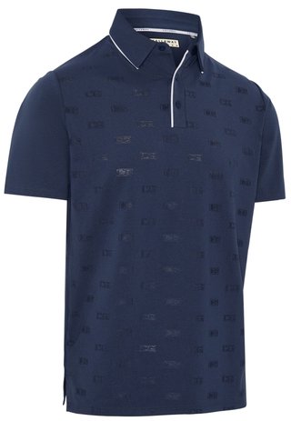 Callaway Mid Century Jacquard pánské polo, medieval blue