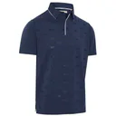 Callaway Mid Century Jacquard pánské polo, medieval blue