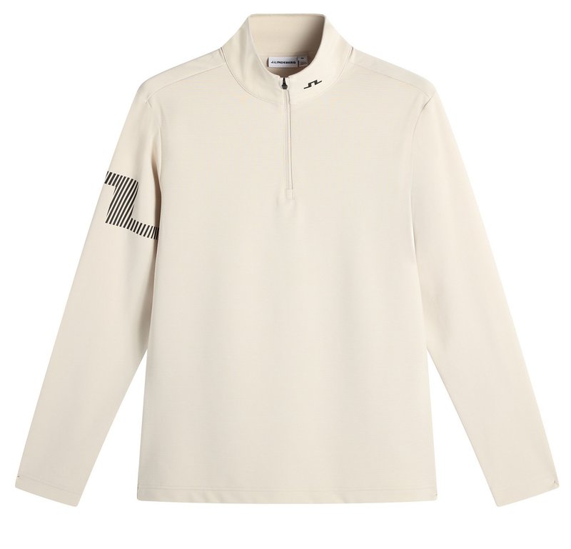 J.Lindeberg Heath Strike Mid Layer pánská mikina, moonbeam