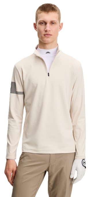 J.Lindeberg Heath Strike Mid Layer pánská mikina, moonbeam