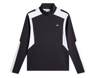 J.Lindeberg Lukas Quarter Zip Mid Layer pánská mikina, černá
