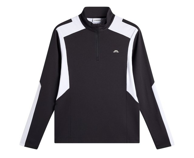J.Lindeberg Lukas Quarter Zip Mid Layer pánská mikina, černá