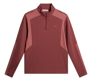 J.Lindeberg Lukas Quarter Zip Mid Layer pánská mikina, apple butter