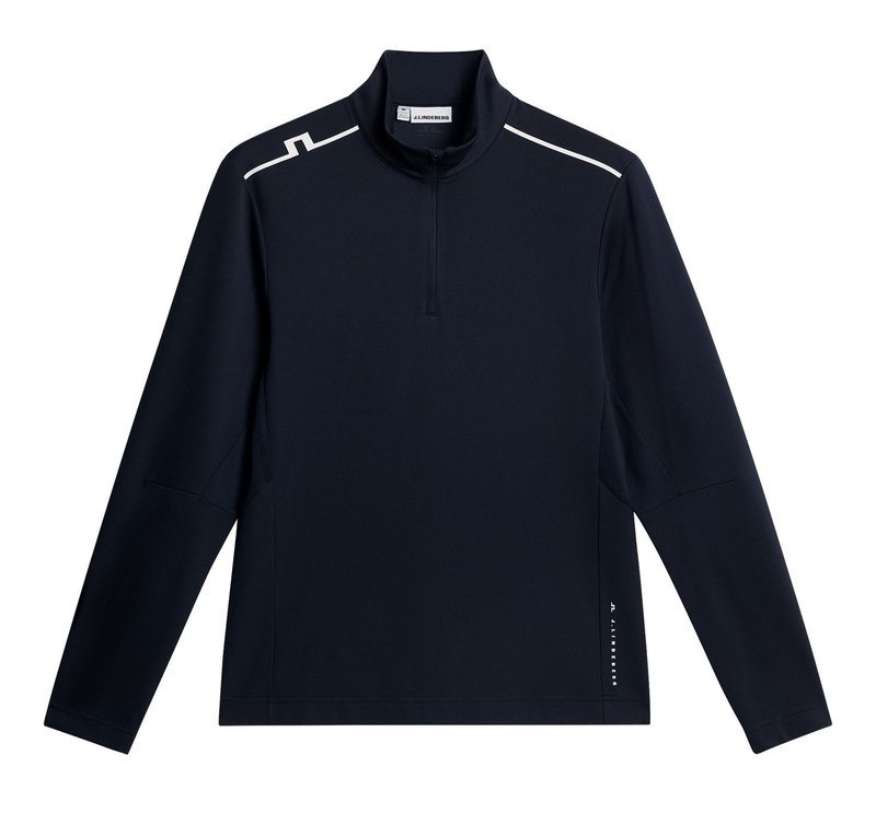 J.Lindeberg Leon Quarter Zip Mid Layer pánská mikina, JL navy
