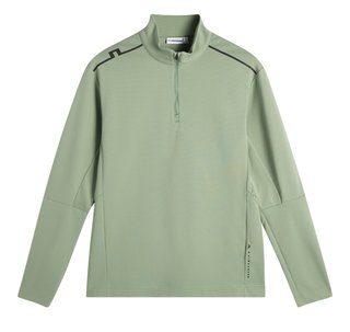 J.Lindeberg Leon Quarter Zip Mid Layer pánská mikina, hedge green