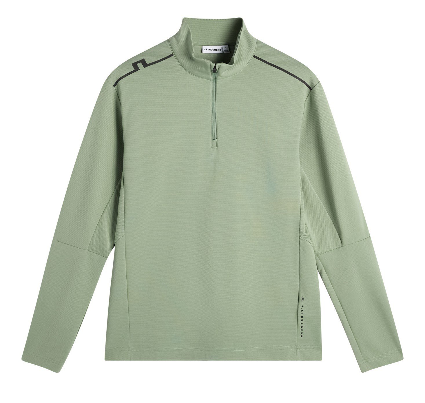 J.Lindeberg Leon Quarter Zip Mid Layer pánská mikina, hedge green