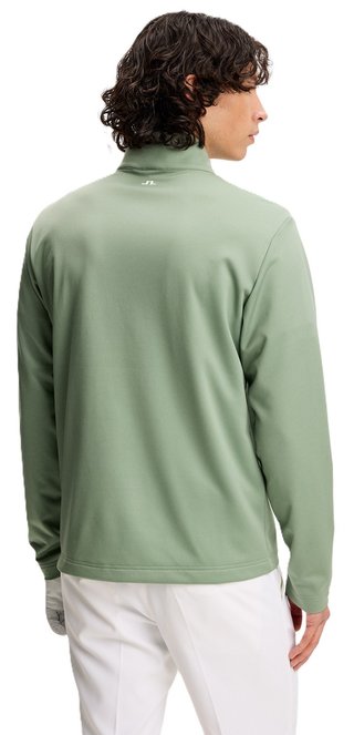 J.Lindeberg Clide Quarter Zip Mid Layer pánská mikina, hedge green