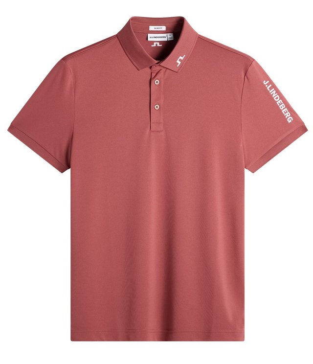 J.Lindeberg Tour Tech Slim Fit pánské polo, apple butter