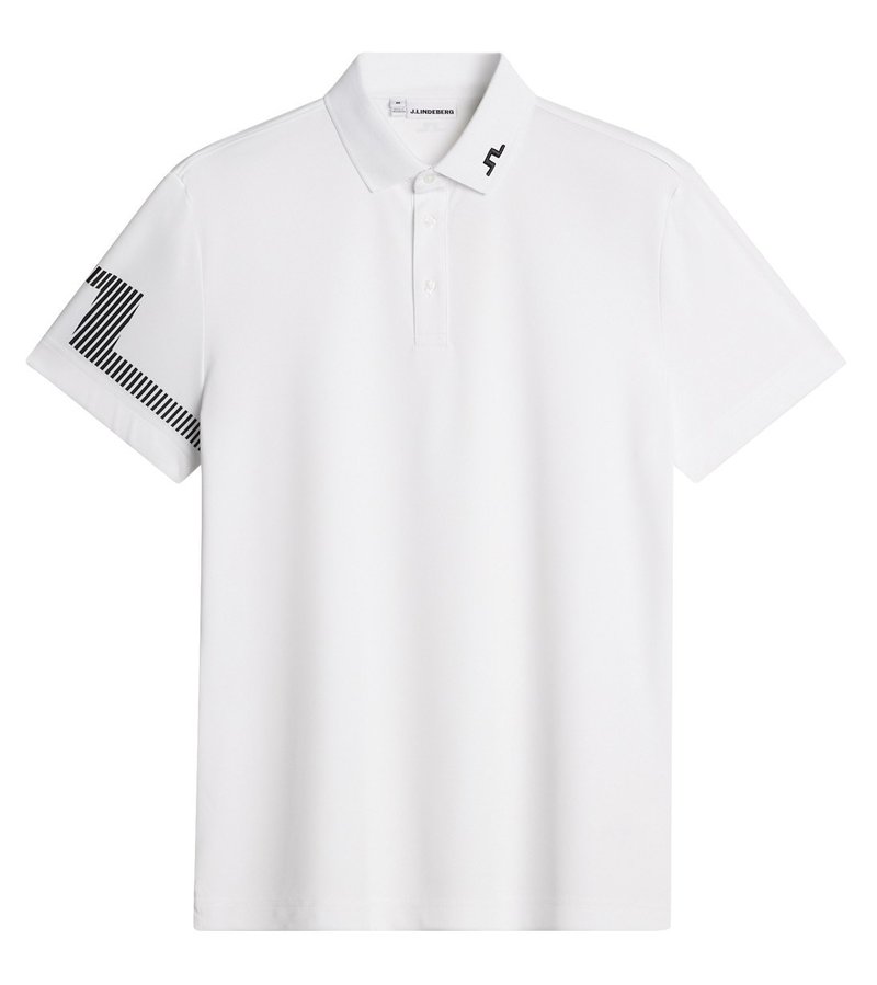 J.Lindeberg Heath pánské polo, bílé
