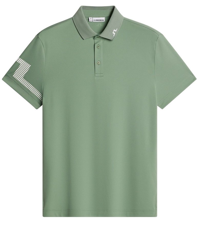 J.Lindeberg Heath pánské polo, hedge green