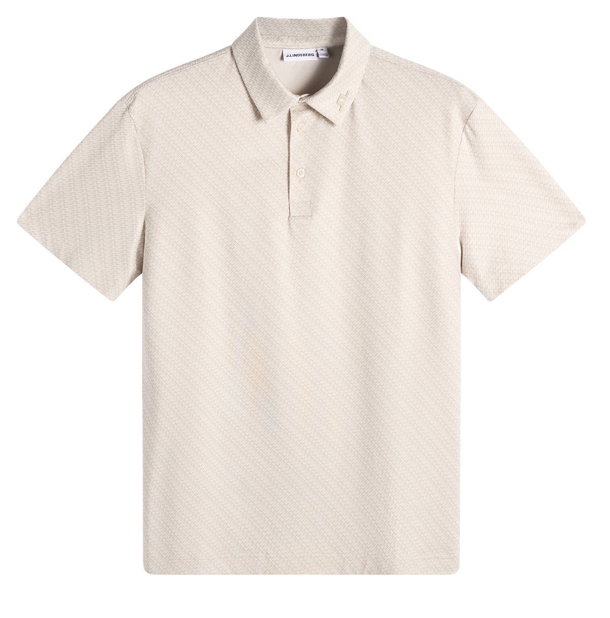 J.Lindeberg Tod Print pánské polo, flight bridge moonbeam
