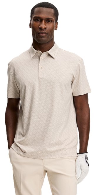 J.Lindeberg Tod Print pánské polo, flight bridge moonbeam
