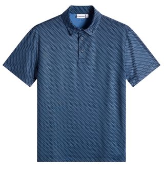 J.Lindeberg Tod Print pánské polo, flight bridge navy fed