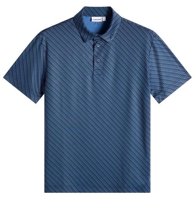 J.Lindeberg Tod Print pánské polo, flight bridge navy fed