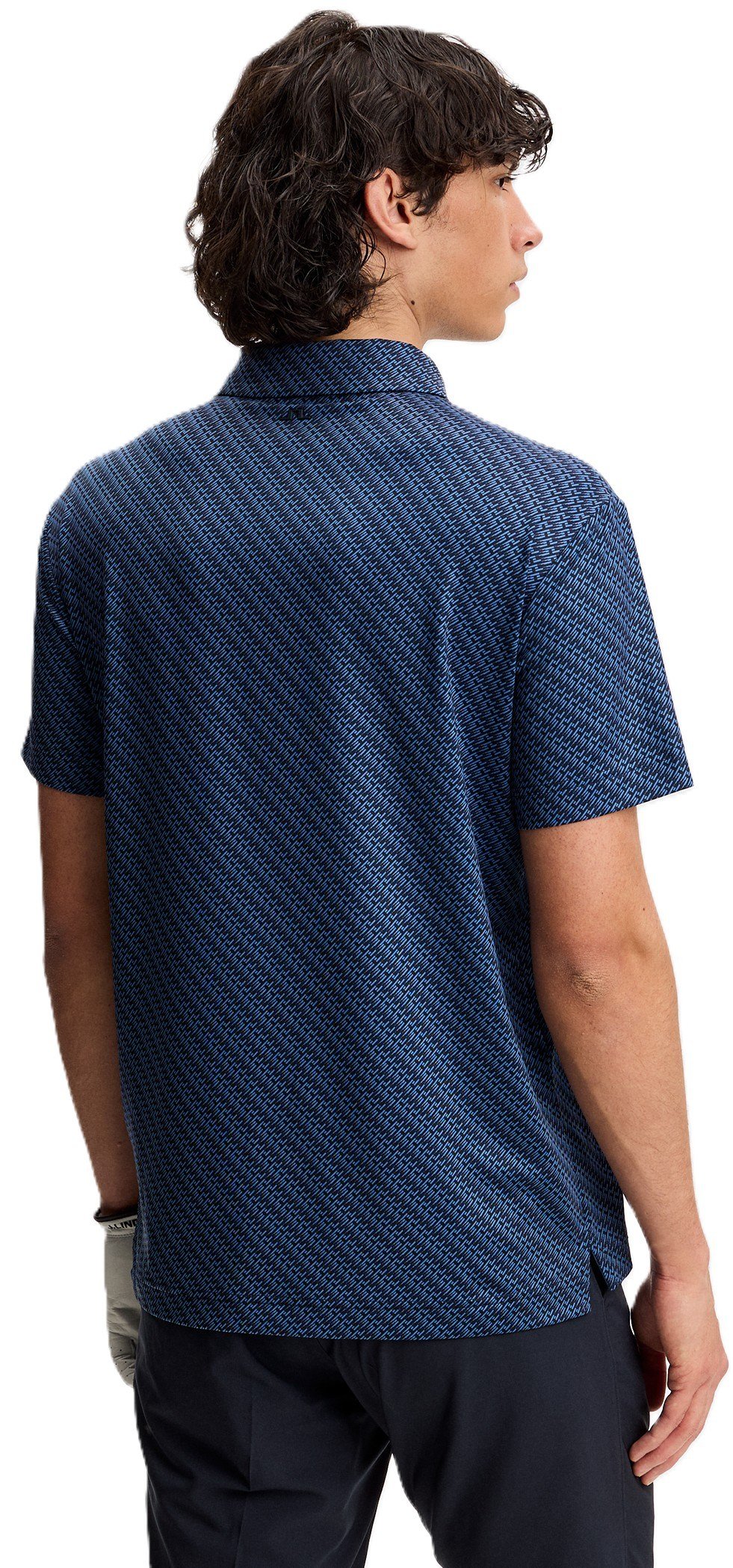 J.Lindeberg Tod Print pánské polo, flight bridge navy fed