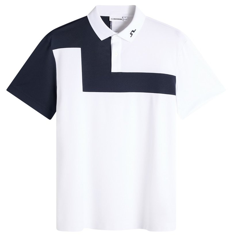 J.Lindeberg Rody mens polo, white
