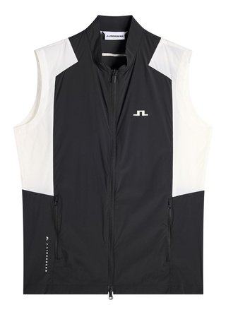 J.Lindeberg Jacs Zip pánská vesta, černá