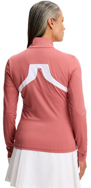 J.Lindeberg Janice Mid layer dámská mikina, withered rose