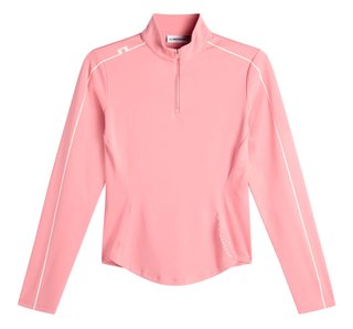 J.Lindeberg Adiola Quarter Zip Mid Layer dámská mikina, flamingo plume