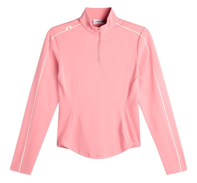 J.Lindeberg Adiola Quarter Zip Mid Layer dámská mikina, flamingo plume