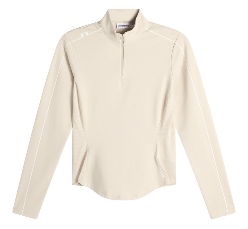 J.Lindeberg Adiola Quarter Zip Mid Layer dámská mikina, moonbeam