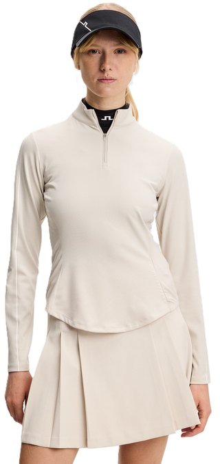 J.Lindeberg Adiola Quarter Zip Mid Layer dámská mikina, moonbeam