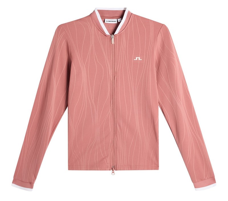 J.Lindeberg Susanna Mid Layer dámská mikina, withered rose