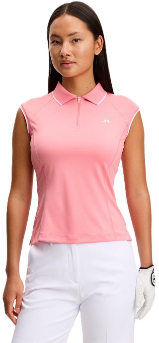 J.Lindeberg Lei dámské polo, flamingo plume