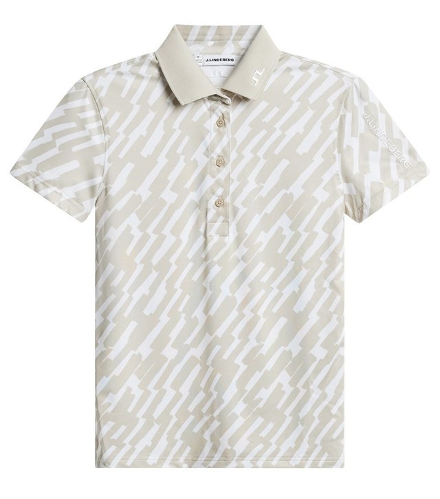 J.Lindeberg Tour Tech Print dámské polo, oak island fossil
