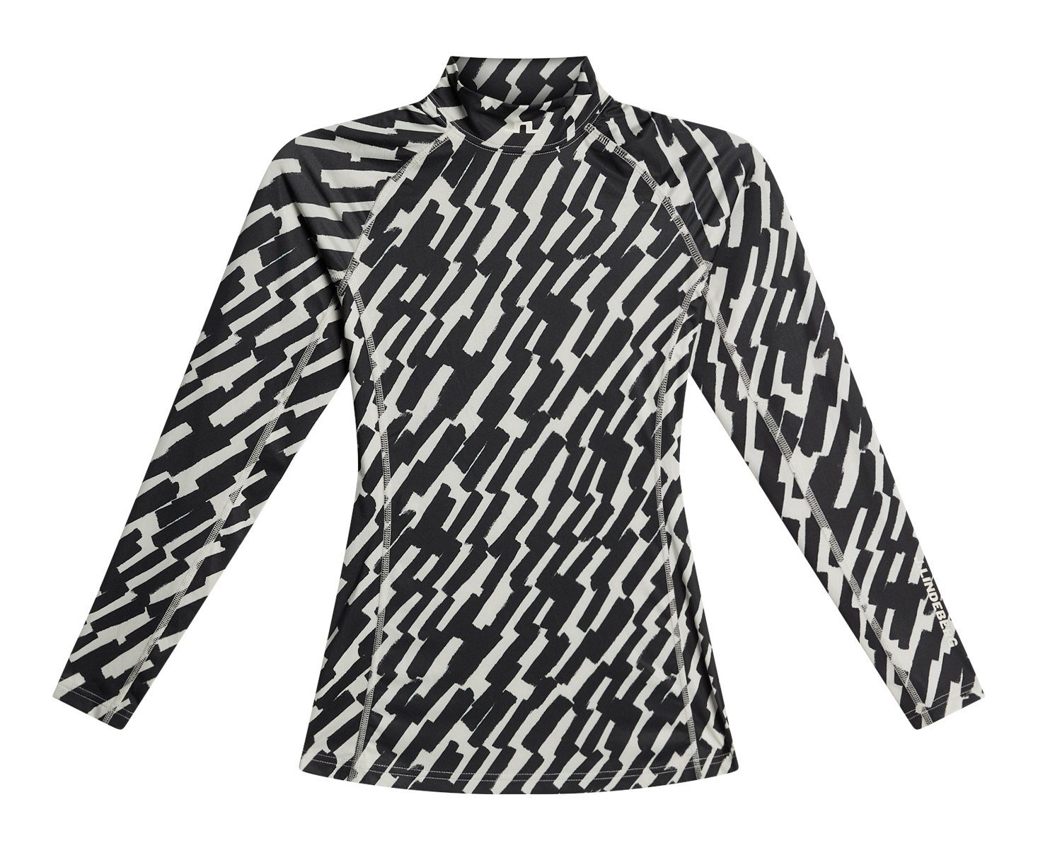 J.Lindeberg Ella Print Soft Compression dámský top, oak moonbeam