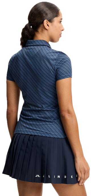 J.Lindeberg Caitlyn dámské polo, flight bridge navy fed