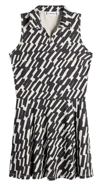 J.Lindeberg Dana Printed golfové šaty, oak moonbeam