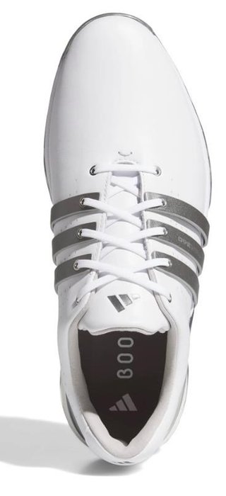 Adidas Tour360 24 pánské golfové boty, white/iron metal/silver