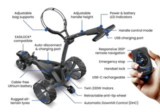 Motocaddy NEW ME REMOTE DHC elektrický vozík, Ultra Lithium