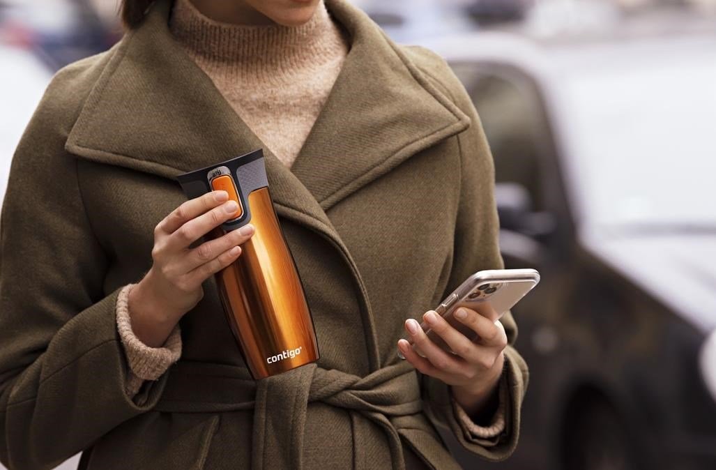 Contigo West Loop termohrnek 470 ml, tangerine