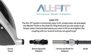 Shaft Adaptor All-Fit Master Wood Fit Kit - Titleist - Driver