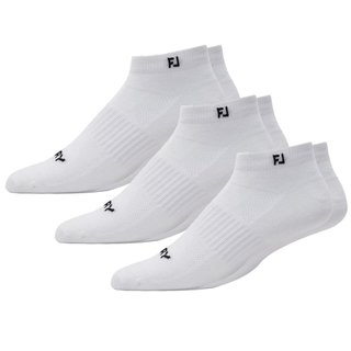 FootJoy ProDry Lightweight Sport pánské ponožky, bílé, EU 39-46 (3 páry)