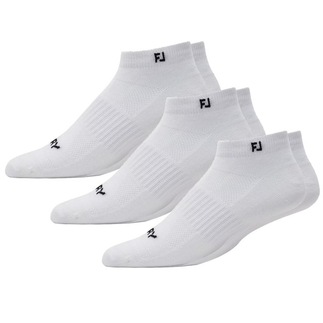 FootJoy ProDry Lightweight Sport pánské ponožky, bílé, EU 39-46 (3 páry)