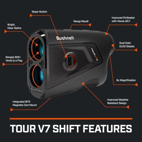 Bushnell Tour V7 Shift laserový dálkoměr