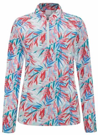 Ping Arwen Printed Longsleeve dámské polo, tropic refreat