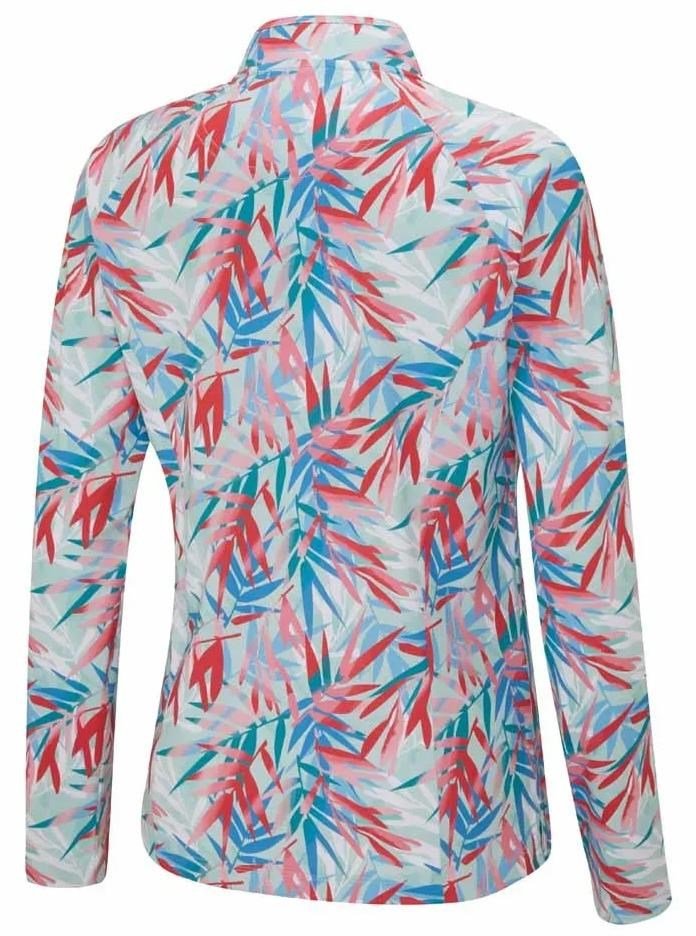 Ping Arwen Printed Longsleeve dámské polo, tropic refreat