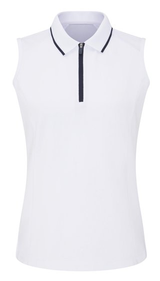Ping Eben Sleeveless dámské polo, bílé