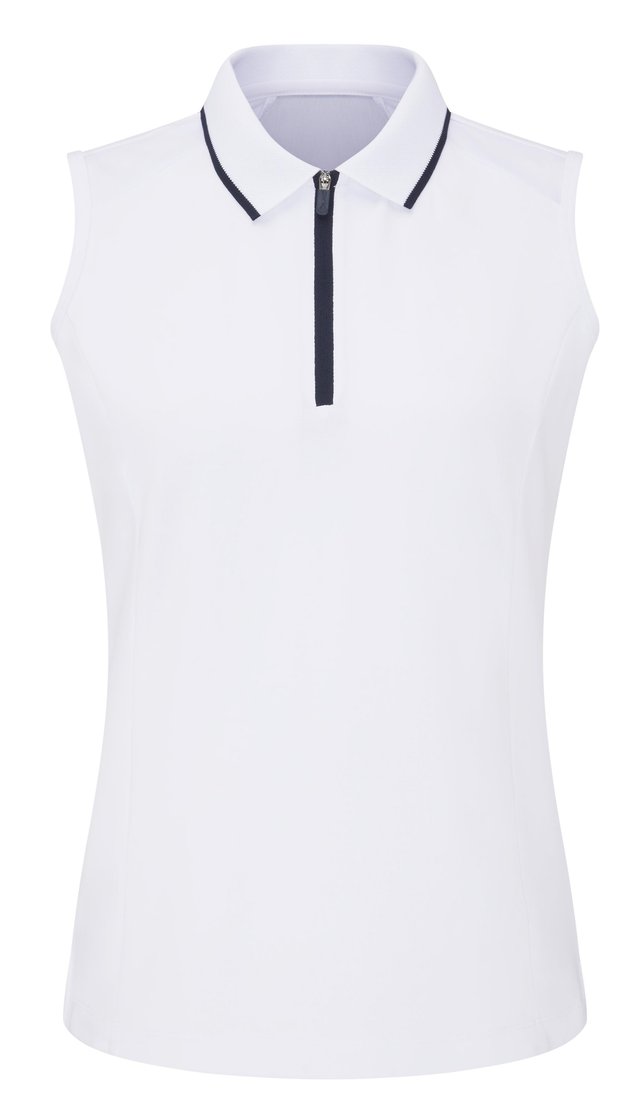 Ping Eben Sleeveless dámské polo, bílé