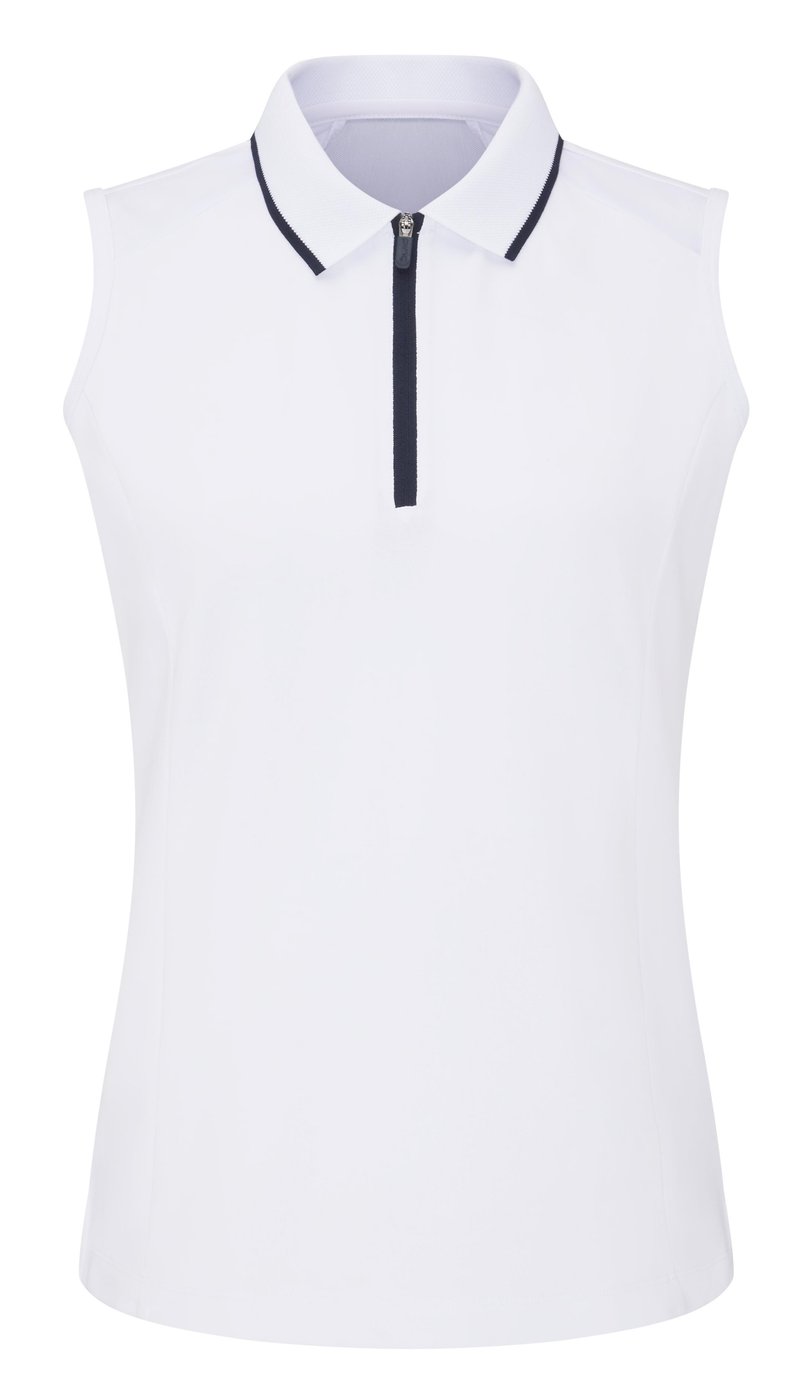 Ping Eben Sleeveless dámské polo, bílé